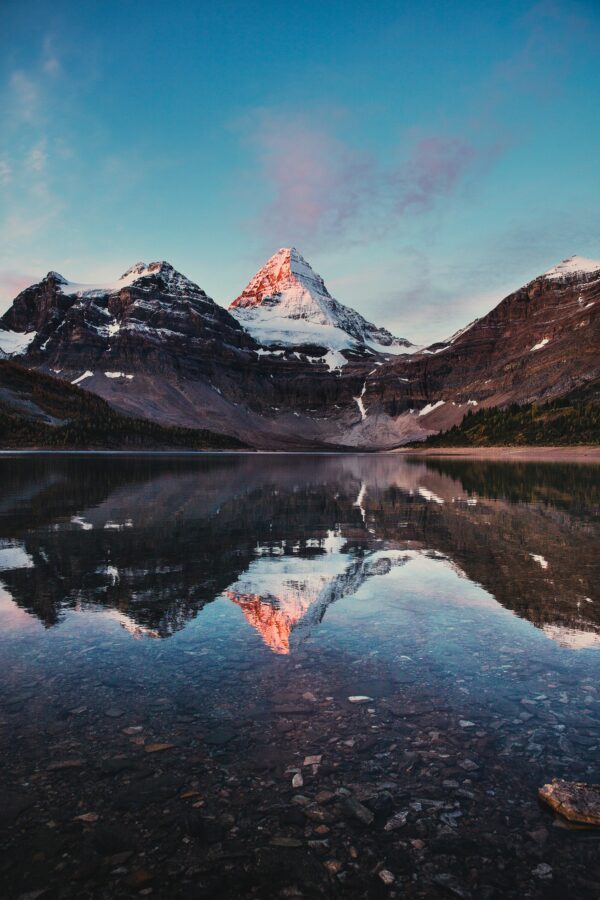 snowy mountain top